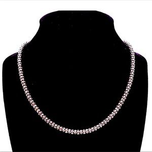 SILPADA 28” STERLING SILVER 925 POPCORN CHAIN NECKLACE N1486